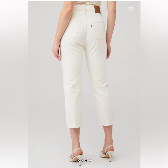 Levi’s Premium 501 Crop Jeans White/Cream – W27 L26 - Picture 2 of 11